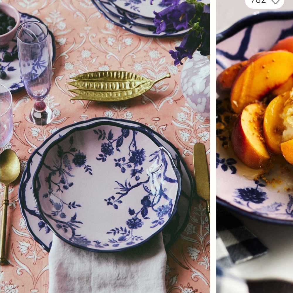 GUC Anthropologie Anya stoneware pasta plates! Set of 2